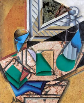 La Console de Marbre 1914 by Juan Gris La Console de Marbre 1914 by Juan Gris