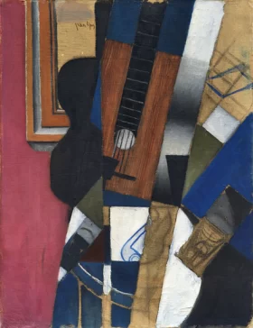 Guitar and Pipe 1913 by Juan Gris Guitar and Pipe 1913 by Juan Gris