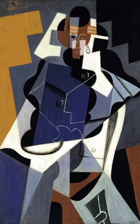 Seated Woman 1917 by Juan Gris Seated Woman 1917 by Juan Gris