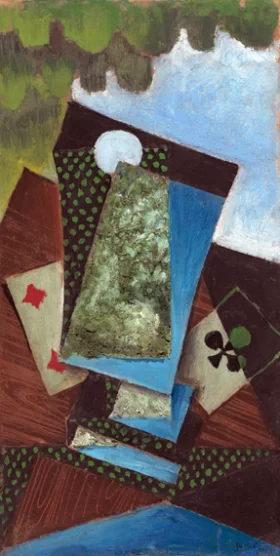 Ace of Clubs and Four of Diamonds, 1915 by Juan Gris Ace of Clubs and Four of Diamonds, 1915 by Juan Gris