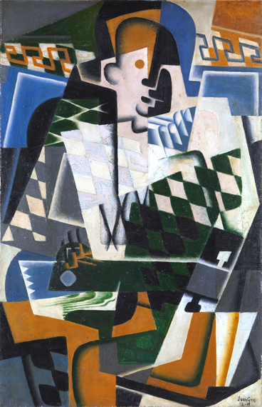 Harlequin with a Guitar 1917 by Juan Gris