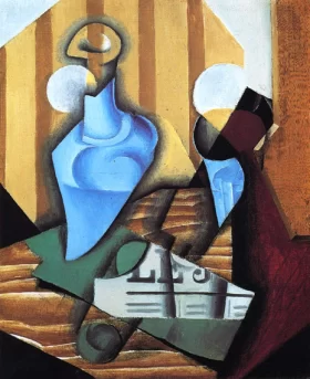 Still Life with Bottle and Glass by Juan Gris Still Life with Bottle and Glass by Juan Gris