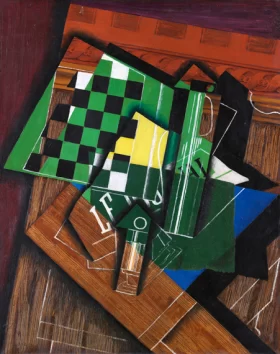 The Checkerboard 1915 by Juan Gris The Checkerboard 1915 by Juan Gris