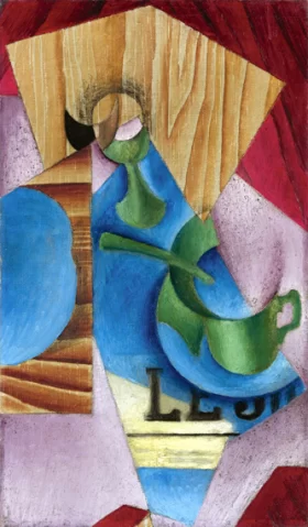 Verre, Tasse, et Journal 1913 by Juan Gris Verre, Tasse, et Journal 1913 by Juan Gris