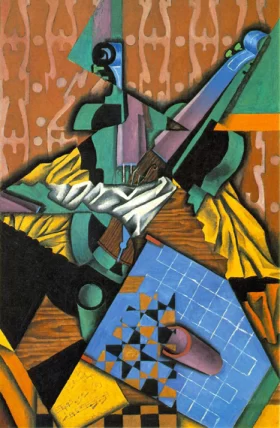 Violin and Checkerboard by Juan Gris Violin and Checkerboard by Juan Gris