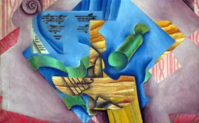 Violon et verre 1913 by Juan Gris Violon et verre 1913 by Juan Gris