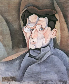 Portrait Maurice Raynal 1912 by Juan Gris Portrait Maurice Raynal 1912 by Juan Gris