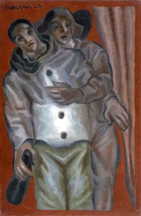 Arlequin et Pierrot 1924 by Juan Gris