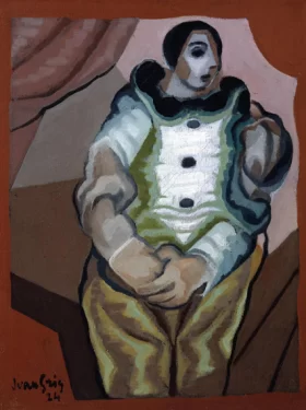 Pierrot aux Mains Jointes 1924 by Juan Gris Pierrot aux Mains Jointes 1924 by Juan Gris