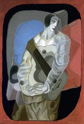 Le Pierrot à la guitare 1925 by Juan Gris