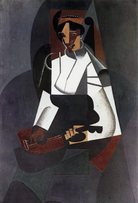Woman with Mandolin 1916 by Juan Gris Woman with Mandolin 1916 by Juan Gris