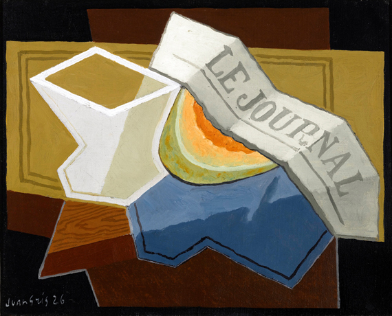 La Tranche de Melon 1926 by Juan Gris, oil painting reproduction on canvas La Tranche de Melon 1926 by Juan Gris