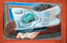 Sur le guéridon 1924 by Juan Gris Sur le guéridon 1924 by Juan Gris