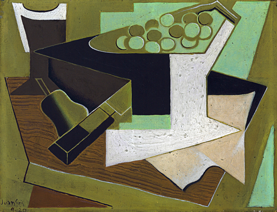 Grappe de raisin et poire 1920 by Juan Gris