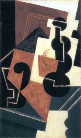 Glass and Water Bottle 1917 by Juan Gris Glass and Water Bottle 1917 by Juan Gris