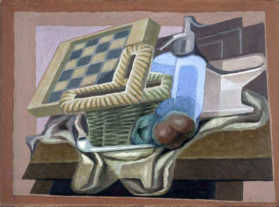 Panier et siphon by Juan Gris, oil painting reproduction on canvas Panier et siphon by Juan Gris