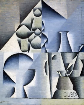 Table at a Café 1912 by Juan Gris Table at a Café 1912 by Juan Gris