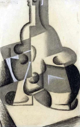 Still life with bottle 1916 by Juan Gris Still life with bottle 1916 by Juan Gris