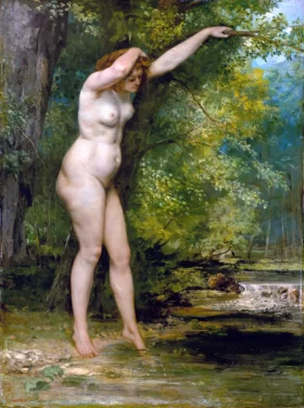 The Young Bather 1866 by Gustave Courbet The Young Bather 1866 by Gustave Courbet