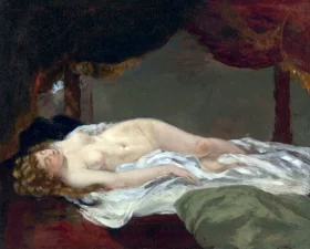Femme Endormie by Gustave Courbet