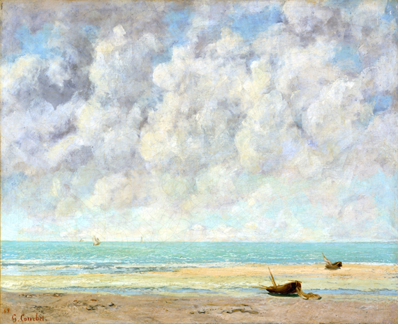 The Calm Sea 1869 by Gustave Courbet, oil painting reproduction on canvas The Calm Sea 1869 by Gustave Courbet