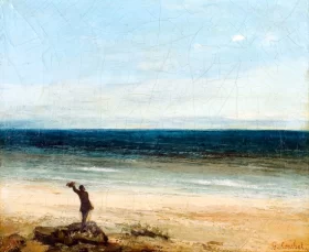 The Seaside at Palavas 1854 by Gustave Courbet