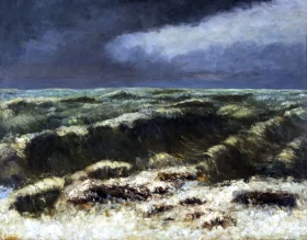 Mar Borrascoso 1850 by Gustave Courbet Mar Borrascoso 1850 by Gustave Courbet