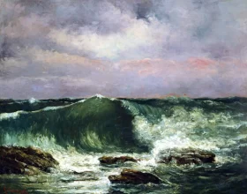 Waves 1870 by Gustave Courbet Waves 1870 by Gustave Courbet