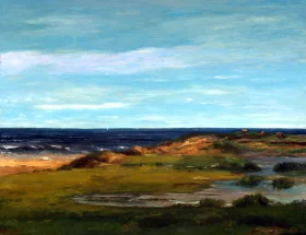 Seascape 1865 by Gustave Courbet