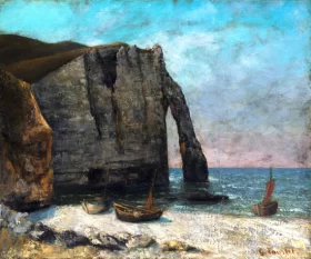 The Cliff at Étretat by Gustave Courbet The Cliff at Étretat by Gustave Courbet