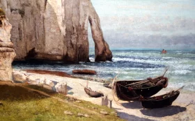 The Cliff of Etretat after the Storm 1870 by Gustave Courbet The Cliff of Etretat after the Storm 1870 by Gustave Courbet
