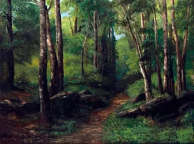Path Through the Forest 1860 by Gustave Courbet Path Through the Forest 1860 by Gustave Courbet