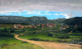 Paysage Près D'ornans 1862 by Gustave Courbet Paysage Près D'ornans 1862 by Gustave Courbet