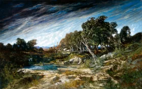The Gust of Wind 1865 by Gustave Courbet