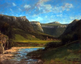 Landscape in the Jura by Gustave Courbet