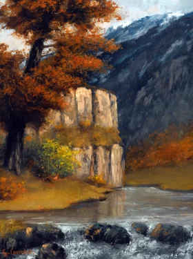 Landscape Near Ornans by Gustave Courbet