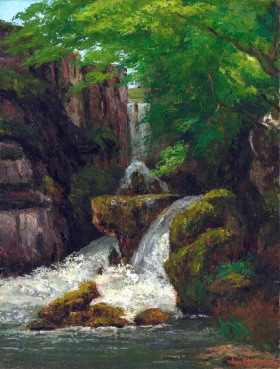 Falaises Et Cascades 1875 by Gustave Courbet Falaises Et Cascades 1875 by Gustave Courbet