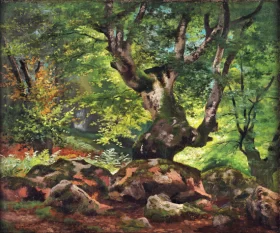 Closed Woods by Gustave Courbet Closed Woods by Gustave Courbet
