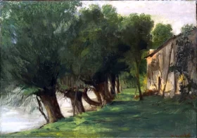 La Charente À Port-Berteau 1862 by Gustave Courbet La Charente À Port-Berteau 1862 by Gustave Courbet
