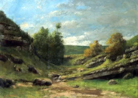 La Vallee Rocheuse by Gustave Courbet