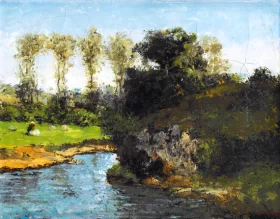 Landscape of Saintonge by Gustave Courbet Landscape of Saintonge by Gustave Courbet