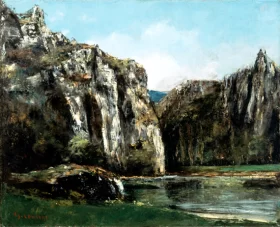 A Gorge in the Jura 1873 by Gustave Courbet A Gorge in the Jura 1873 by Gustave Courbet