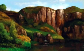 Les Rochers De Bonnevaux by Gustave Courbet Les Rochers De Bonnevaux by Gustave Courbet