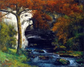 Source De Lison Près De Nans by Gustave Courbet