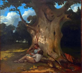 Le Gros Chêne 1843 by Gustave Courbet
