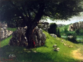 Paysage Du Jura 1866 by Gustave Courbet
