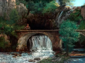 The Great Bridge 1864 by Gustave Courbet