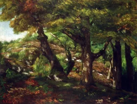 The Fringe of the Forest 1856 by Gustave Courbet
