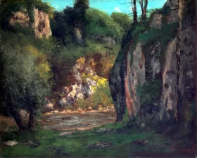 The Hidden Brook by Gustave Courbet