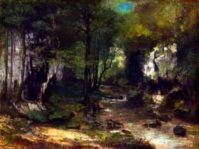 The Stream 1855 by Gustave Courbet The Stream 1855 by Gustave Courbet